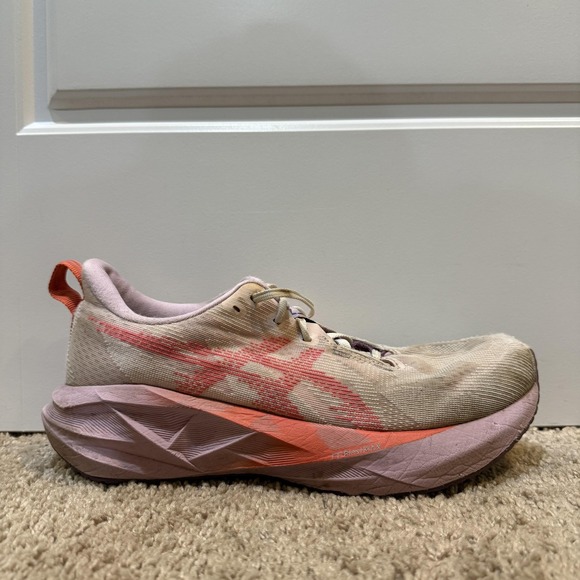 Asics Shoes - ASICS Novablast 5 Shoes Womens Size 9 Pink Beige Trail Running Sneakers 10128765